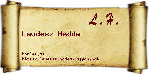 Laudesz Hedda névjegykártya